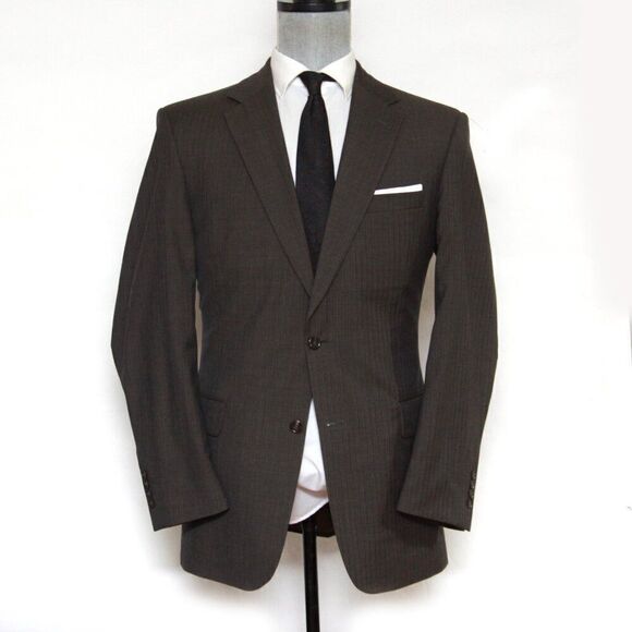 Jos A Bank Mens Suit 2 Piece Set Size 41L Jacket Blazer Pants Wool D040222 - Picture 3 of 16